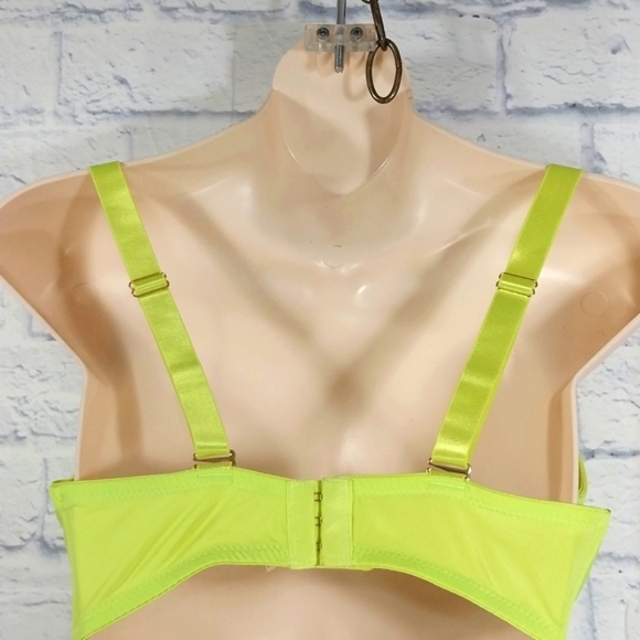 🔵BOGO FREE🔵 Neon Yellow Padded Bra 36D - Picture 3 of 4